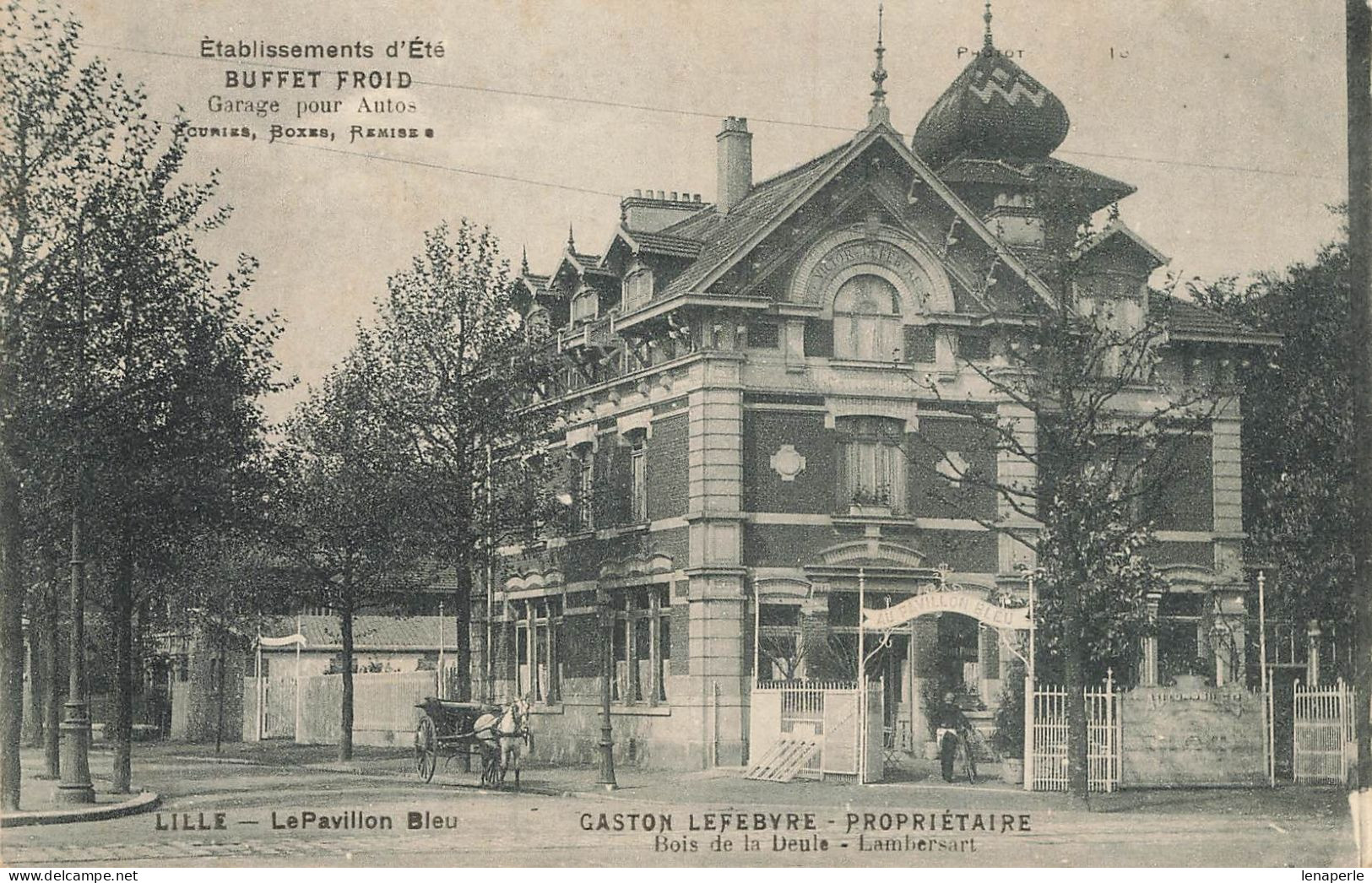 D7733 Lille Le Pavillon Bleu Gaston Lefebvre Garage - Lille