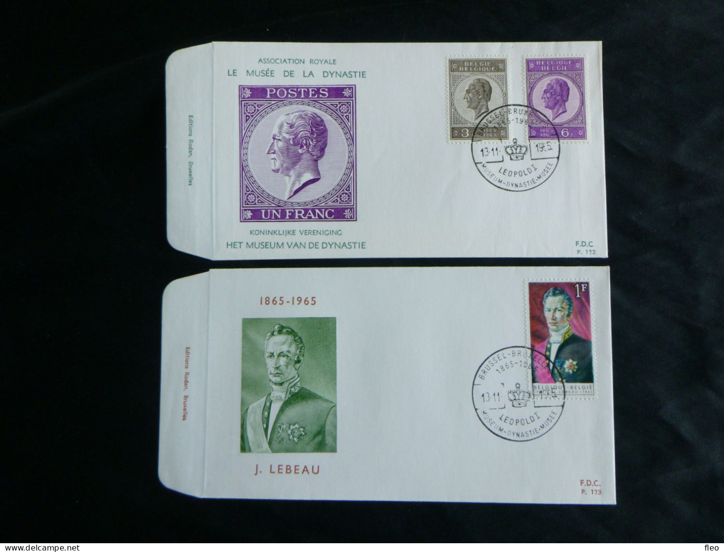 1965 1349-1350 & 1351 FDC's (Brus/Brux)  : " Leopold I & Schollaert " - 1961-1970