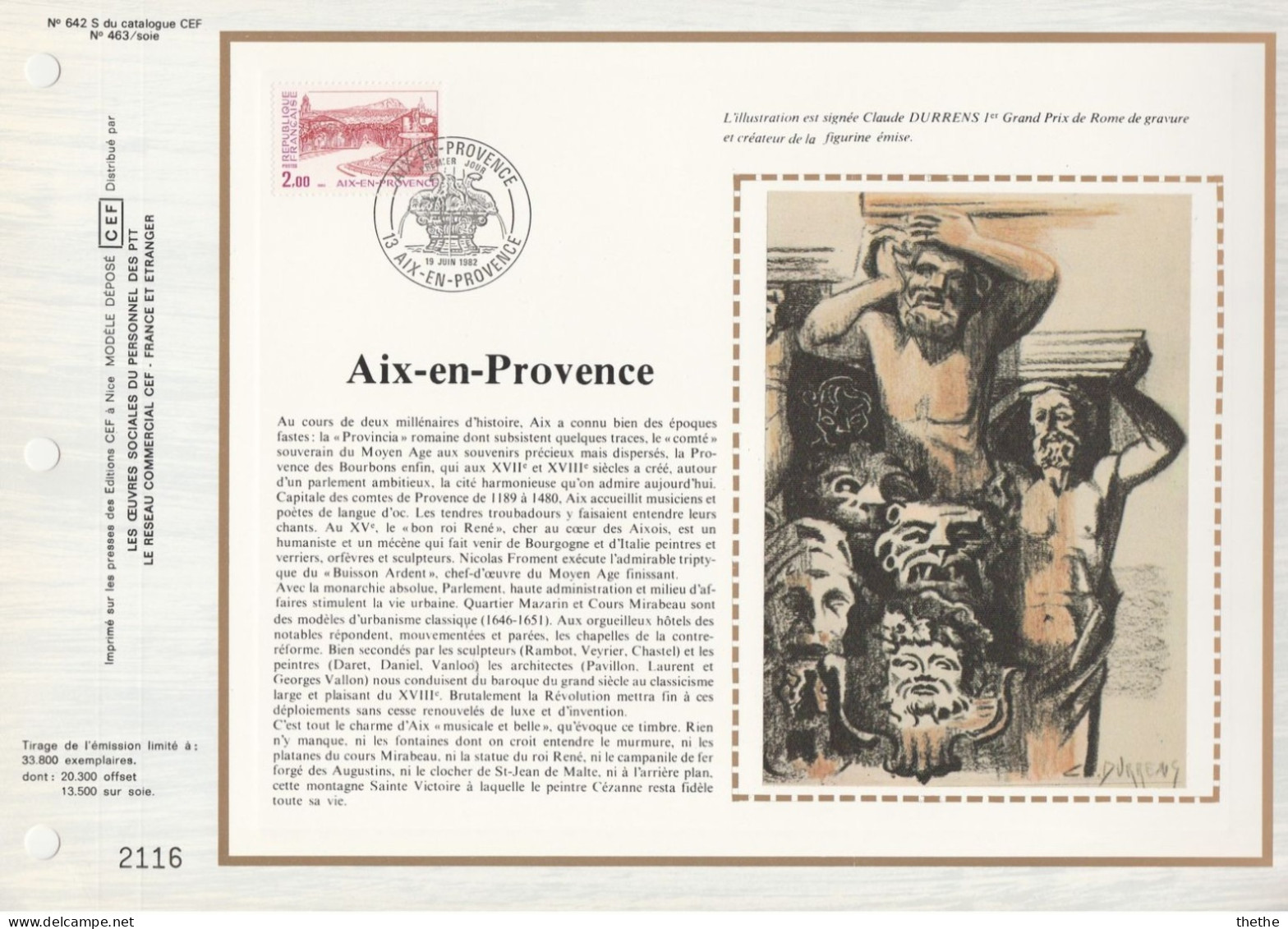 FRANCE - Aix-en-Provence - N° 642 Du Catalogue CEF - 1980-1989