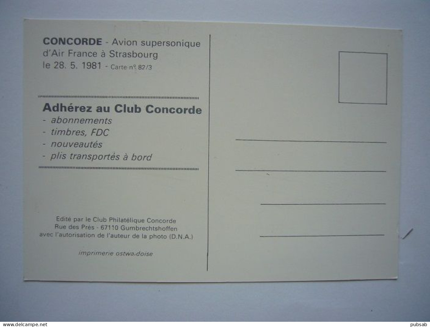 Avion / Airplane / AIR FRANCE / Concorde / Greetings Card 1988 / Bonne Année 1988 - 1946-....: Era Moderna