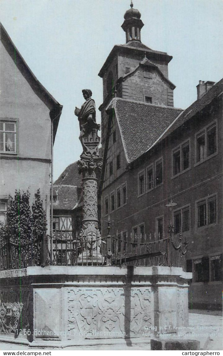 Germany Rothenburg Ob Der Tauber Kapellenbrunnen - Darmstadt