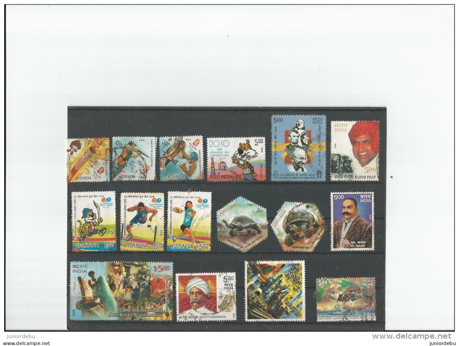 India - 2008 - 16 Different Commemorative Stamps - Good Selection -  USED. ( OL 02/10/2013) - Gebraucht