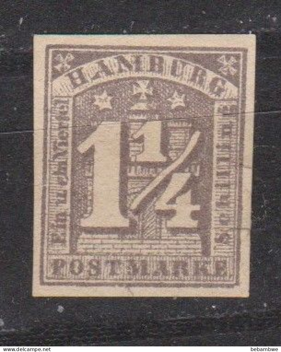 Allemagne Hambourg Ville Libre Armoirie 1 1/4 S  Lilas - Hambourg