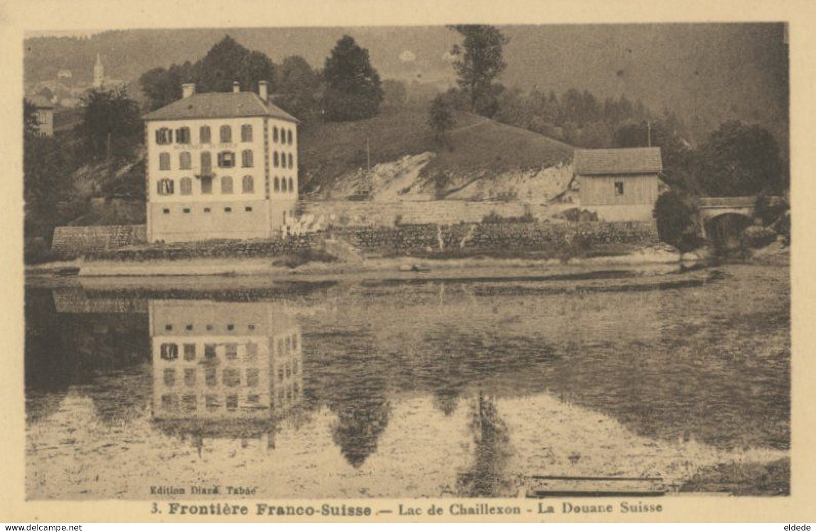 Frontière Franco Suisse Douane Suisse Lac De Chaillexon Customs - Andere & Zonder Classificatie