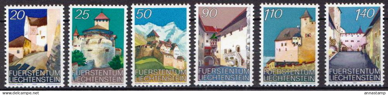 Liechtenstein MNH Set - Châteaux