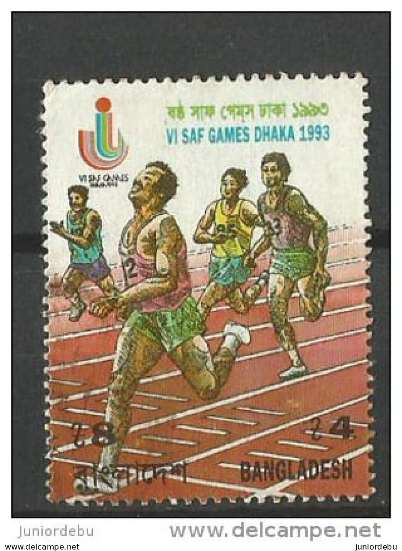 Bangladesh  - 1993  - VI SAF Games  ( Athletics ) -  USED . ( Condition As Per Scan ) ( OL 16/07/2013 ) - Bangladesch