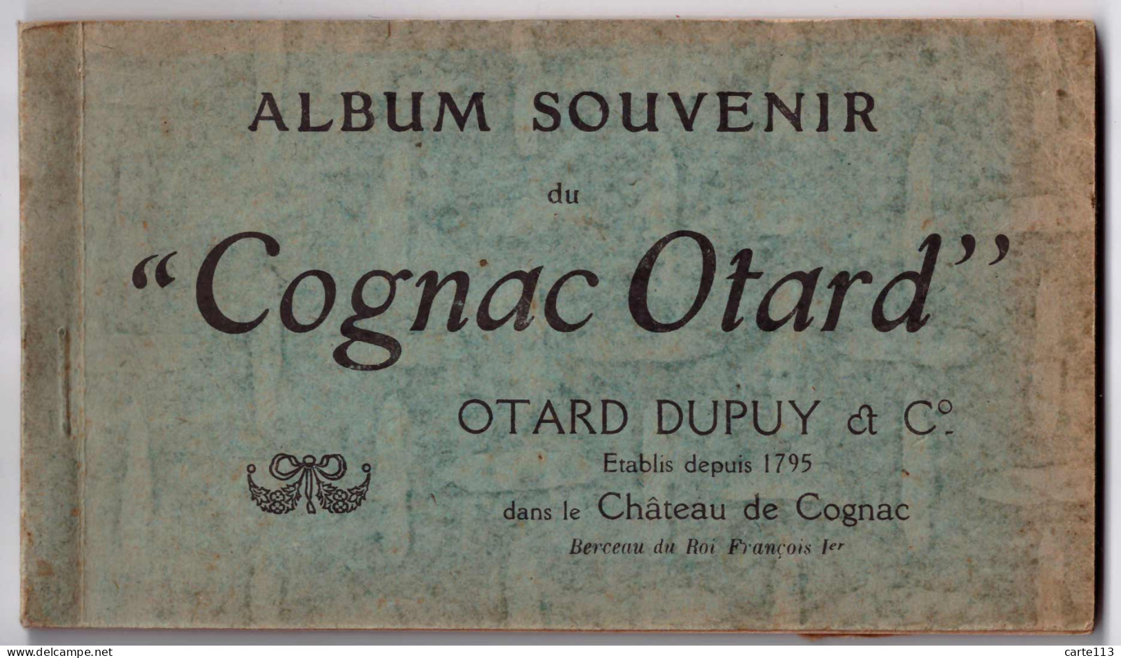 16 - B34174CPA - COGNAC  OTARD Album Souvenir - Carnet COMPLET De 12 CPA - Très Bon état - CHARENTE - Cognac