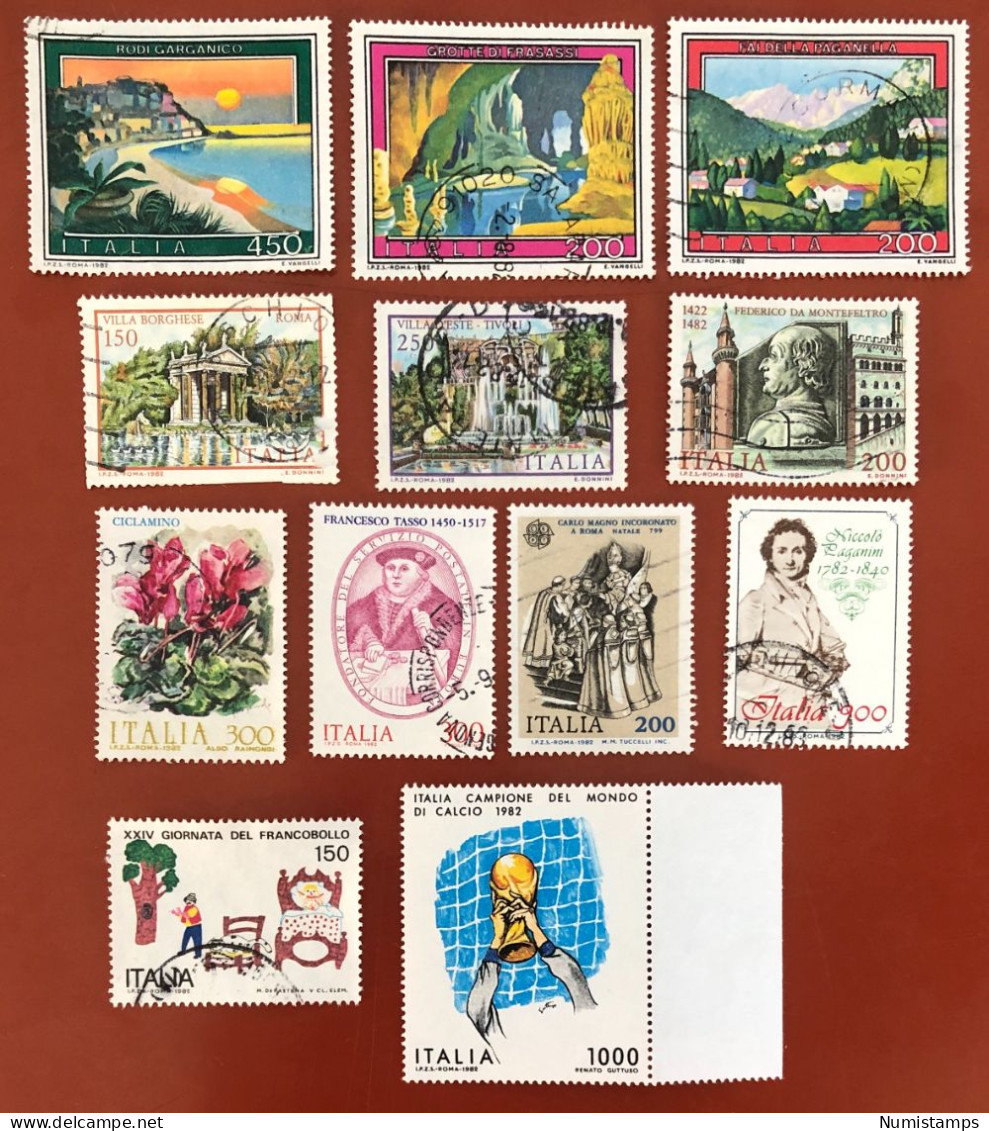 1982 - Italian Republic (12 New And Used Stamps) MNH & U - ITALY STAMPS - 1981-90: Oblitérés