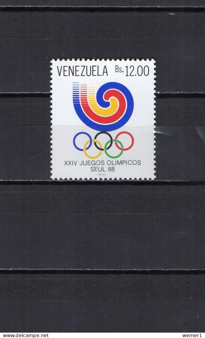 Venezuela 1988 Olympic Games Seoul, Stamp MNH - Sommer 1988: Seoul