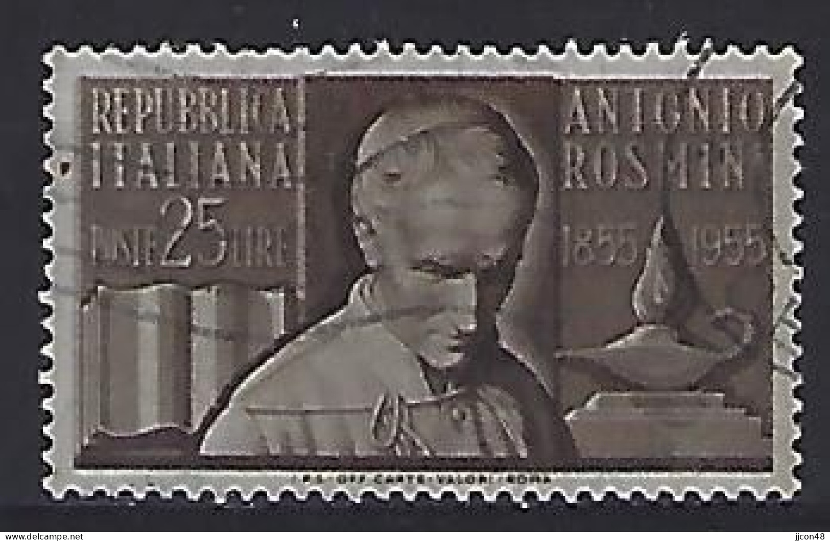 Italy 1955  Antonio Rosmini-Serbati (o) Mi.945 - 1946-60: Usati