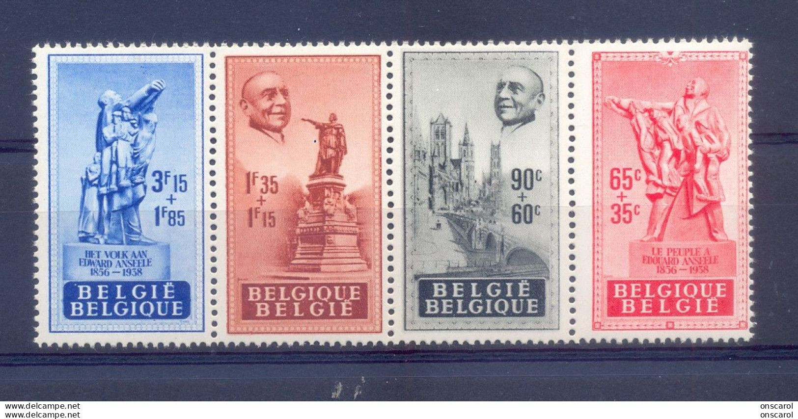 781A/84A Samenhangend Postgaaf ** MNH PRACHTIG - Ungebraucht