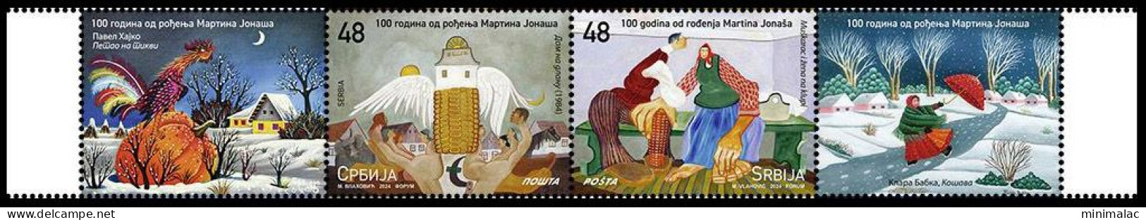 Serbia 2024. 100 Years Since The Birth Of Martin Jonas, Painting, 3th Row, MNH - Other & Unclassified