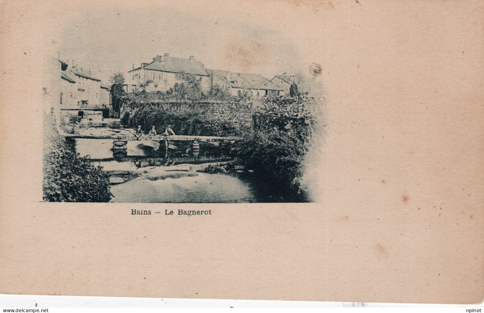 C P A  - 88 - BAINS LES BAINS  -   PIONNIERE DE 1899 Cachet Postal Au Dos   - Bains  Le  Bagnerot - Bains Les Bains
