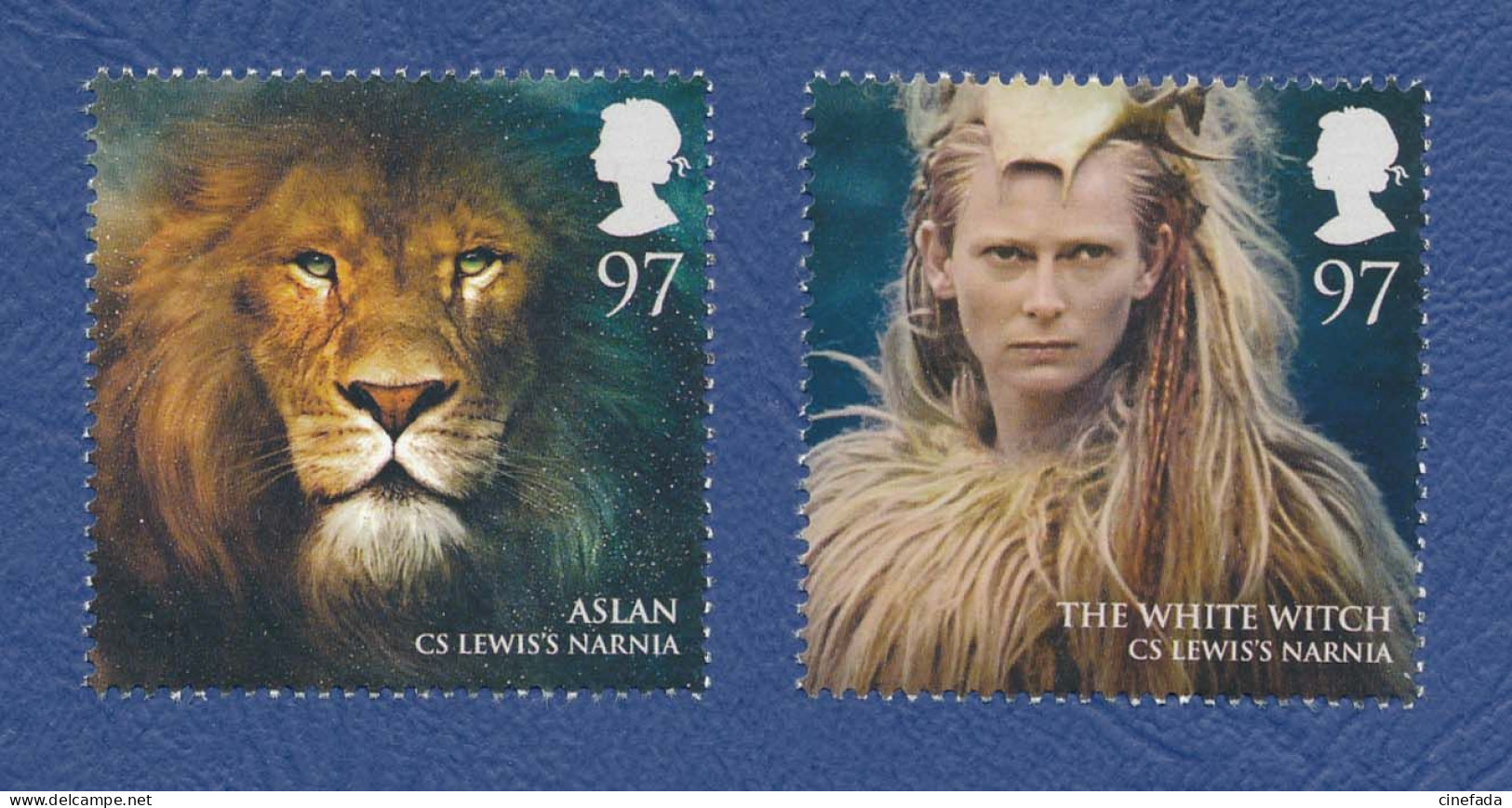 GRANDE BRETAGNE Magical Realms Stamps Neufs**. Narnia Le Lion Aslan, Skandar Keynes Acteur. 2011 Cinéma, Film, Movie. - Film