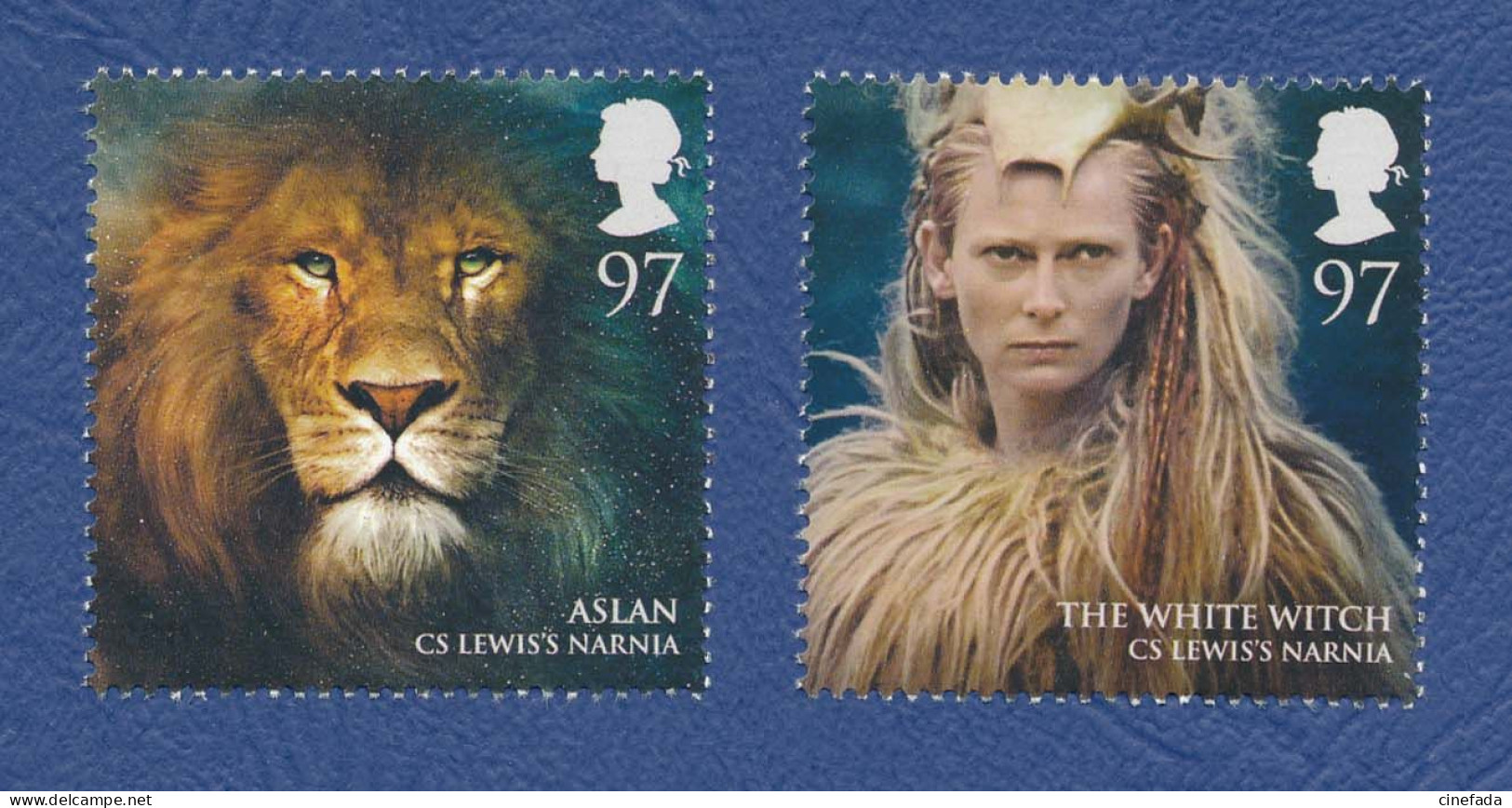 GRANDE BRETAGNE Magical Realms Stamps Neufs**. Narnia Le Lion Aslan, Skandar Keynes Acteur. 2011 Cinéma, Film, Movie. - Cinéma