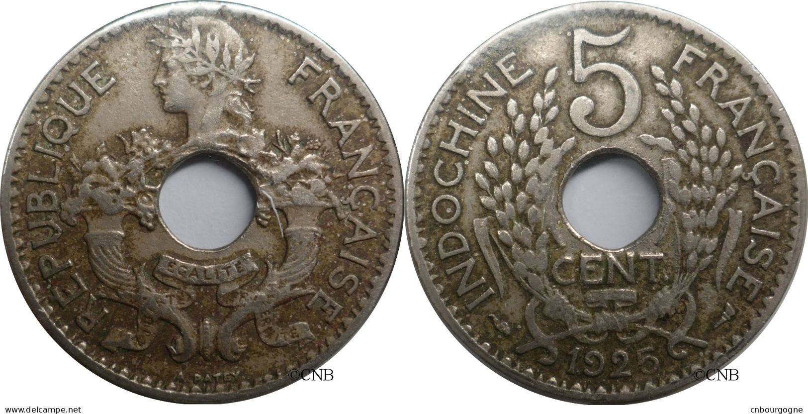 Indochine - Colonie Française - 5 Centimes 1925 - TTB/XF45 - Mon6319 - French Indochina