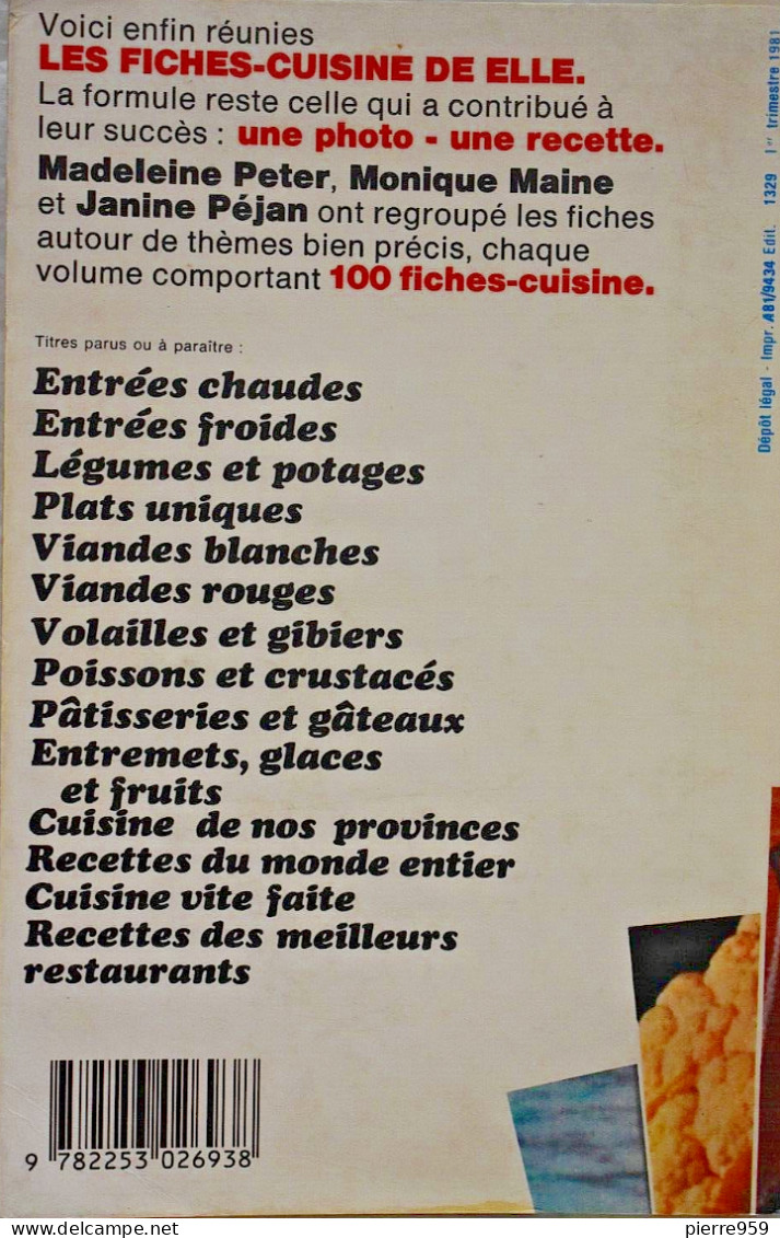 100 Fiches Cuisine De ELLE : Cuisine Vite Faite - Gastronomia