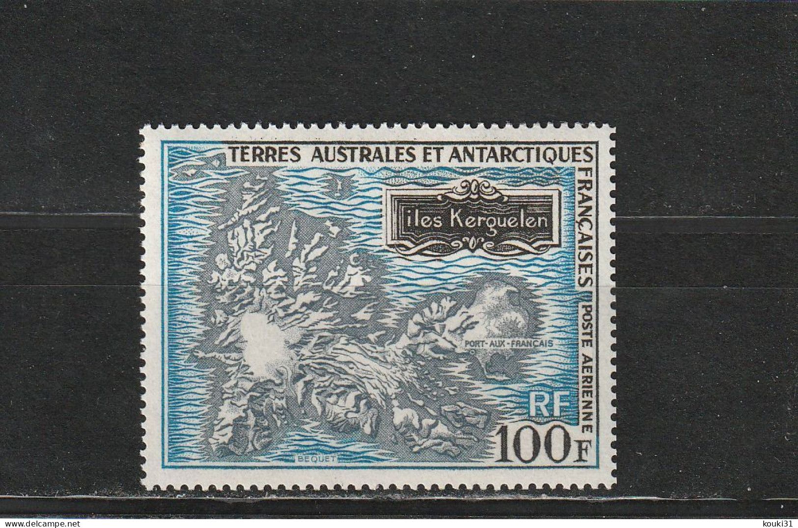 TAAF YT PA 20 ** : Carte Des îles Kerguelen - 1970 - Luftpost