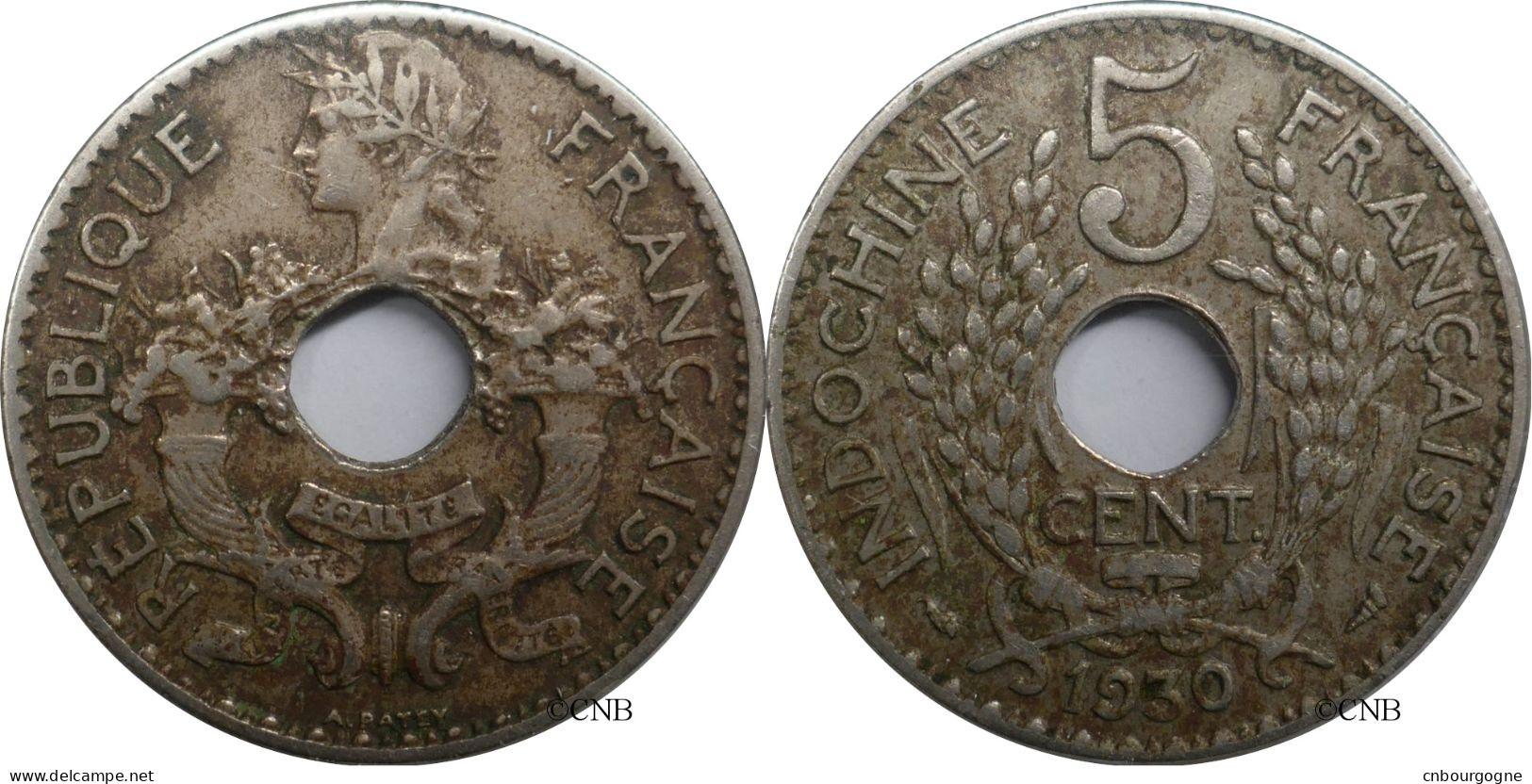 Indochine - Colonie Française - 5 Centimes 1930 - TTB/XF45 - Mon6320 - French Indochina