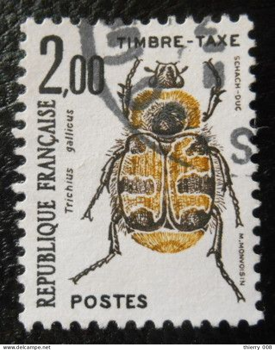 France Timbre  Taxe  107  Insectes Coléoptères  2f  Trichius Gallicus - 1960-.... Gebraucht