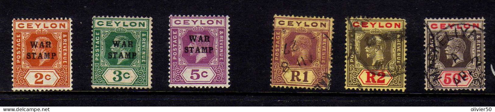 Ceylan - George V - Neufs* Et Oblit - Ceylon (...-1947)