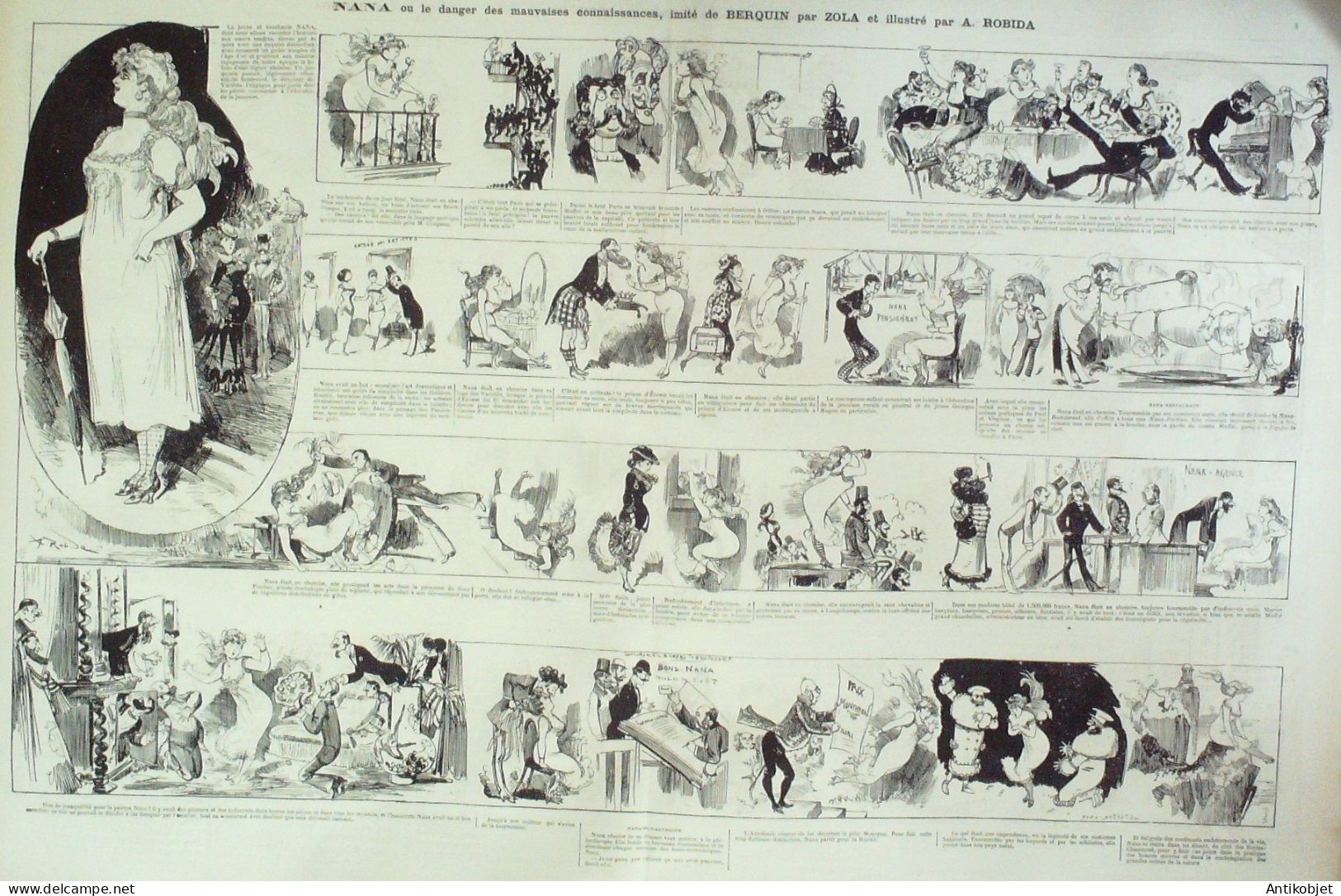 La Caricature 1880 N°  9 Femmes électrices éligibles Draner Robida Trick Négro - Zeitschriften - Vor 1900