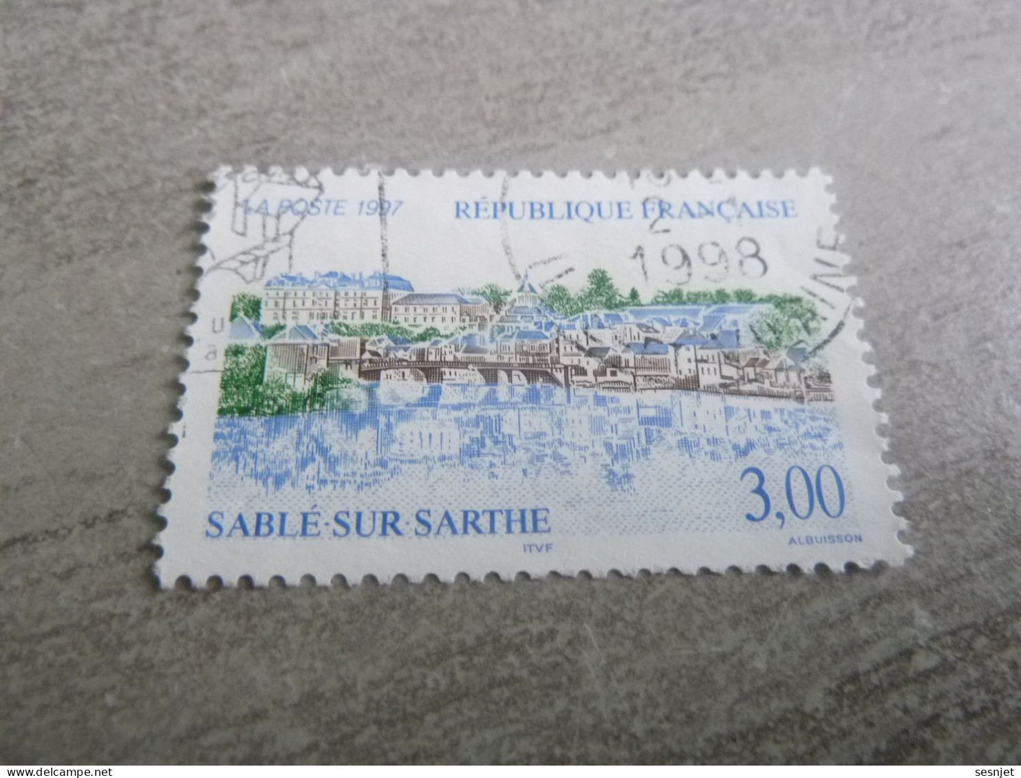 Sablé-sur-Sarthe - 3f. - Yt 3107 - Vert, Brun Et Bleu - Oblitéré - Année 1997 - - Gebraucht