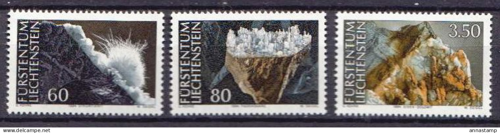 Liechtenstein MNH Set - Mineralien