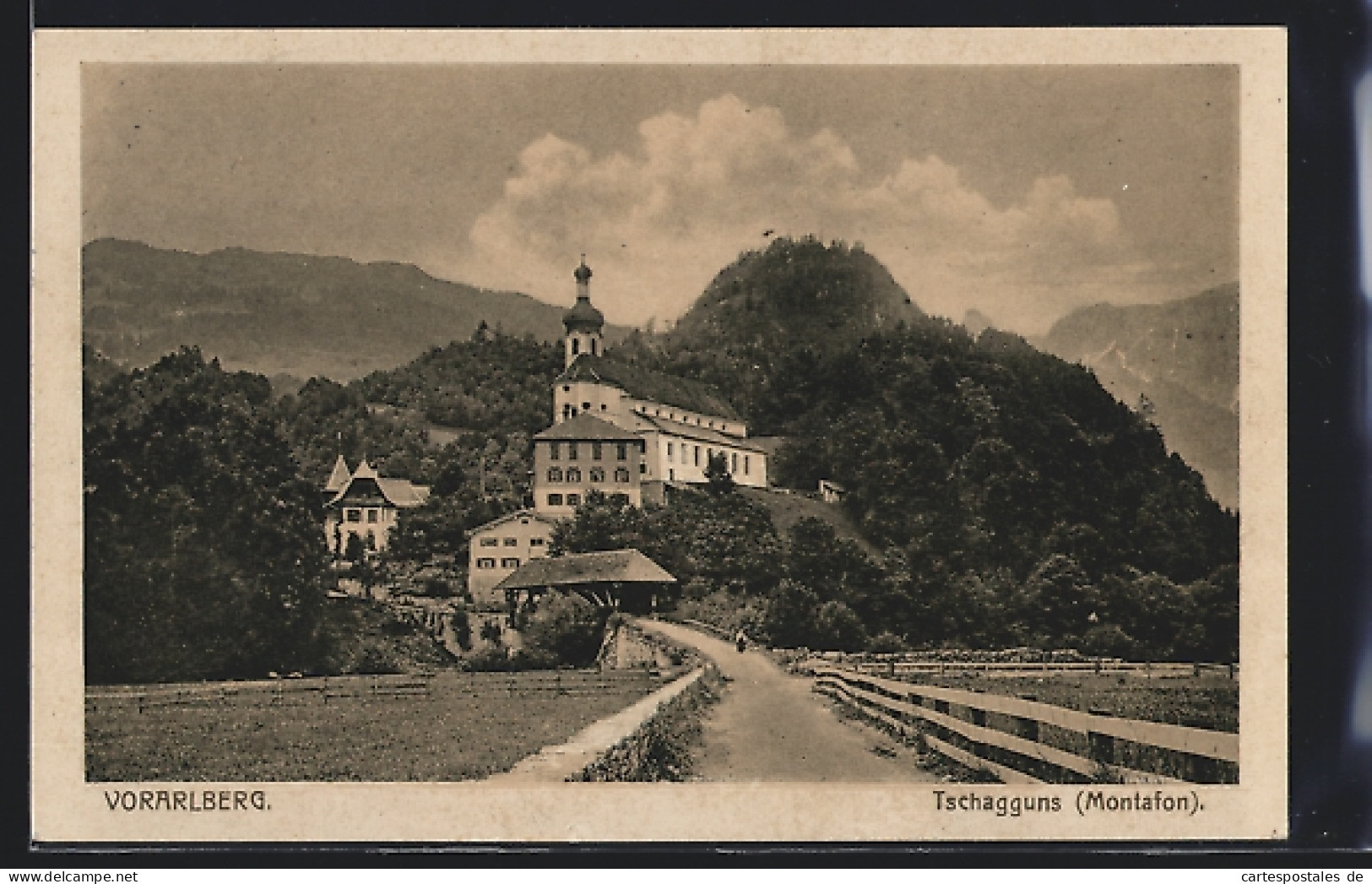 AK Tschagguns, Blick Zur Kirche  - Autres & Non Classés