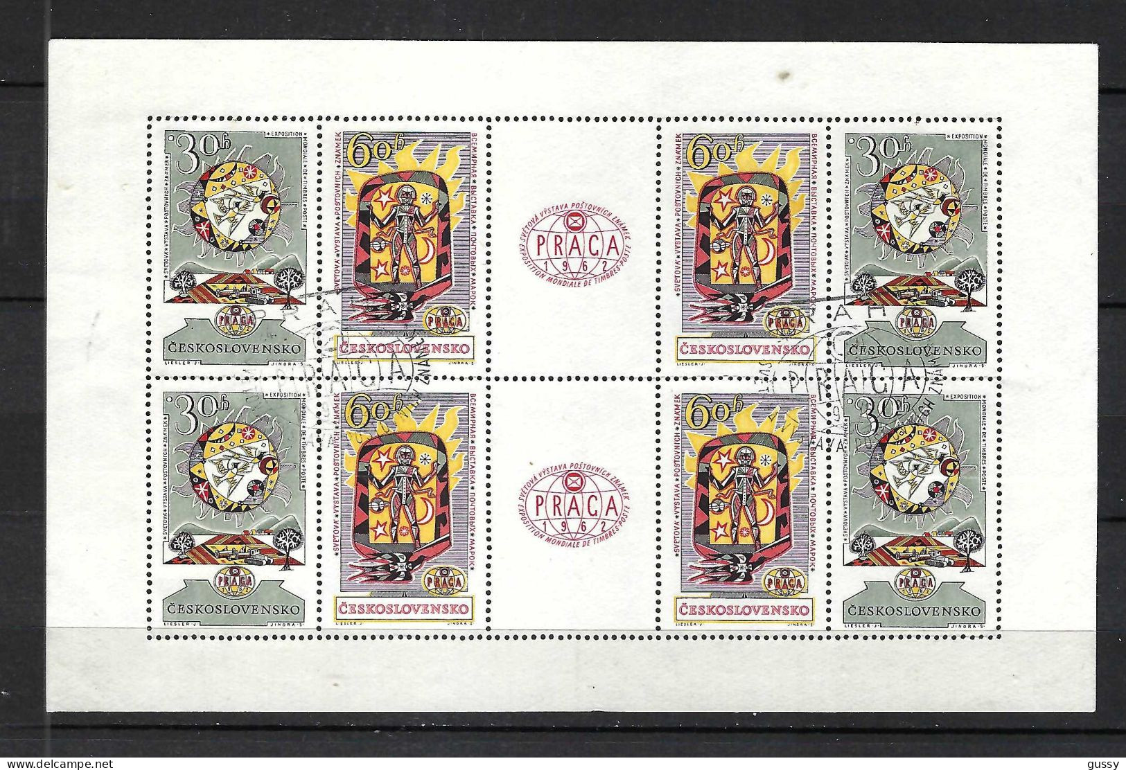 TCHECOSLOVAQUIE Ca. 1962: B&F Obl. PJ - Blocks & Sheetlets