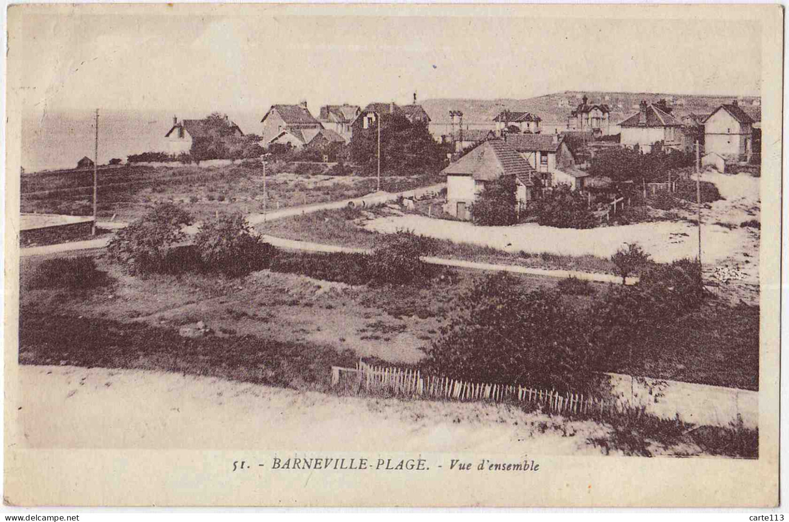 50 - B32821CPA - BARNEVILLE  PLAGE - Vue D'ensemble - Très Bon état - MANCHE - Barneville