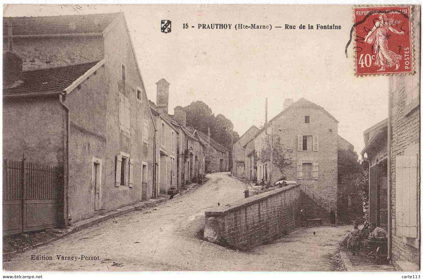 52 - B32778CPA - PRAUTHOY - Rue De La Fontaine - Très Bon état - HAUTE-MARNE - Prauthoy