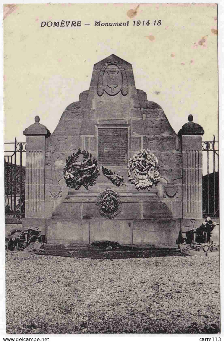 54 - B32607CPA - DOMEVRE - Monument 1914 - 18 - Bon état - MEURTHE-ET-MOSELLE - Domevre En Haye