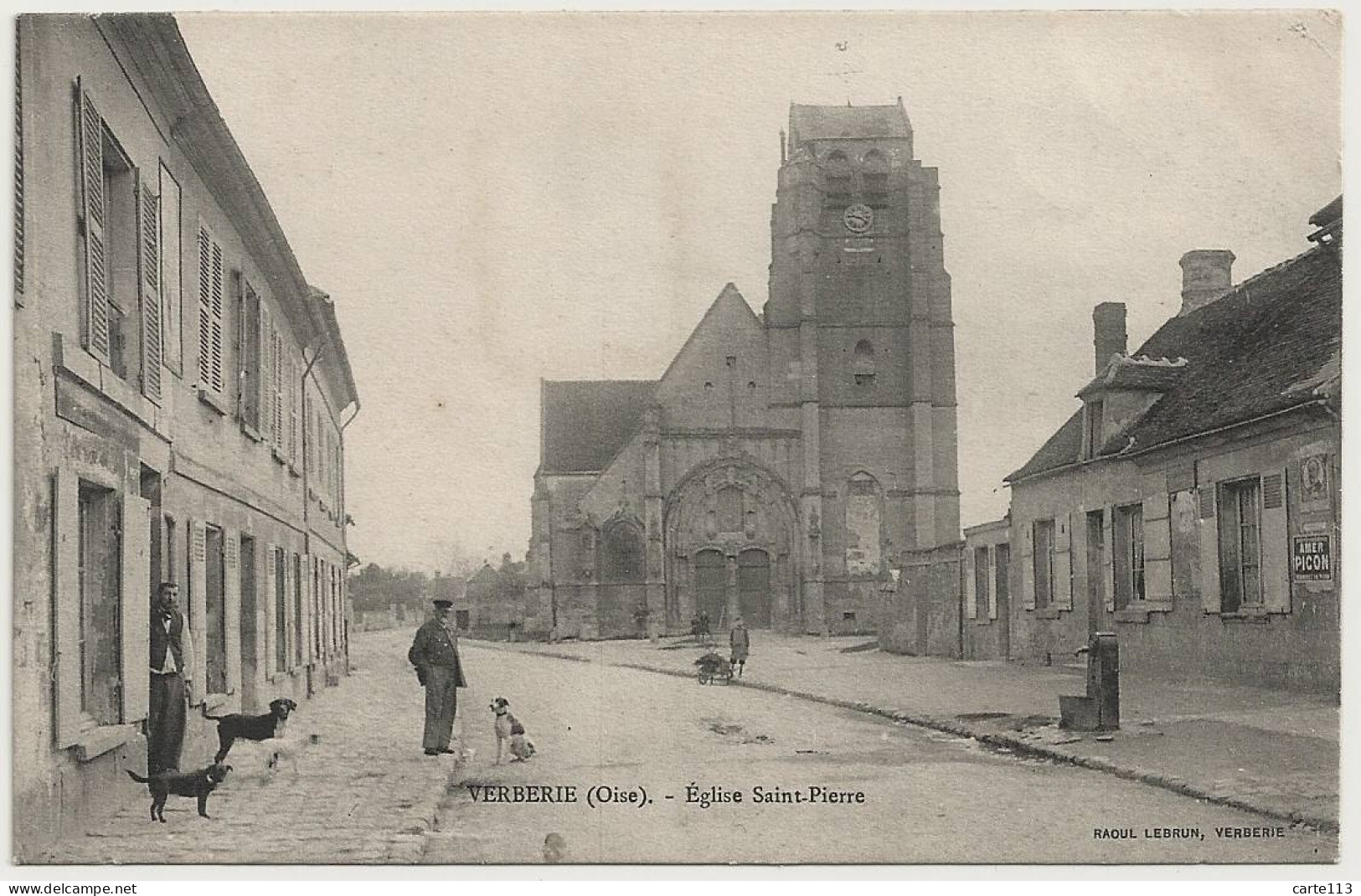 60 - B30417CPA - VERBERIE - Eglise Saint Pierre - Fontaine - Très Bon état - OISE - Verberie