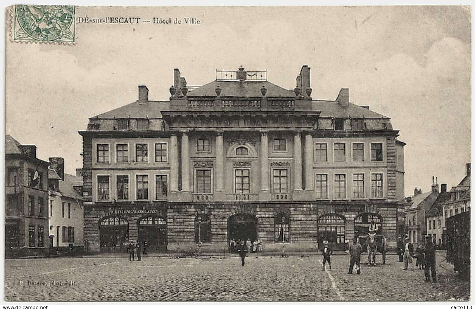 59 - B30075CPA - CONDE SUR ESCAUT - Hotel De Ville - Bon état - NORD - Conde Sur Escaut