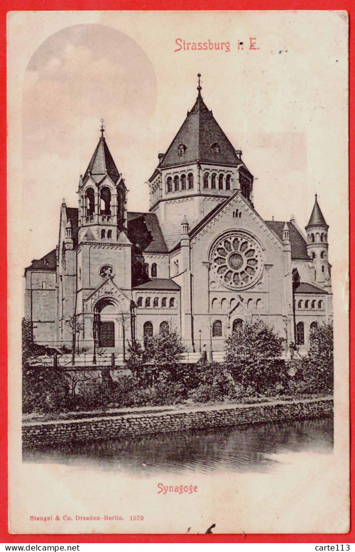 67 - B29985CPA - STRASSBURG - STRASBOURG - Synagoge - Synagogue - Carte Précurseur - Pionnière - Bon état - BAS-RHIN - Strasbourg