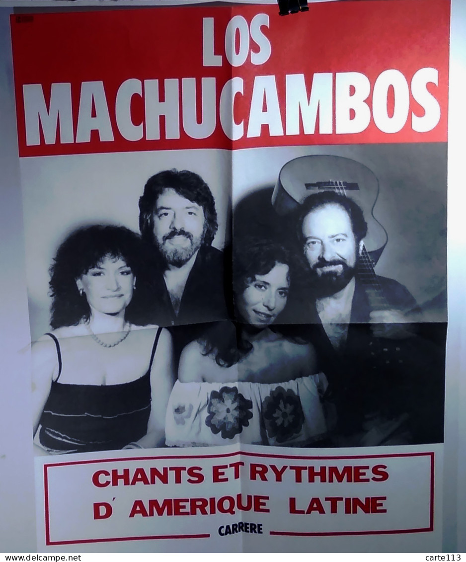 - F29908PAP - CHANTEURS - AFFICHE LOS MACHUCAMBOS - 59 X 39 CM - Très Bon état - THEMES - Affiches