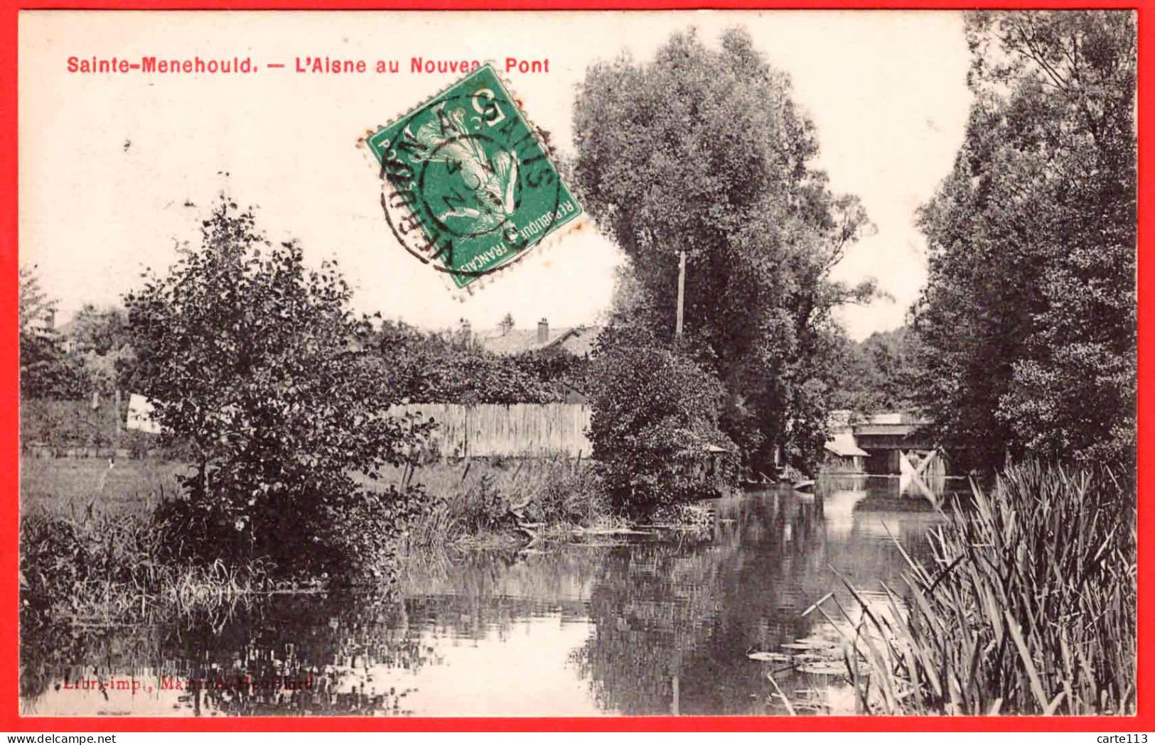 51 - B29857CPA - SAINTE MENEHOULD - L'aisne Au Nouveau Pont - Très Bon état - MARNE - Sainte-Menehould