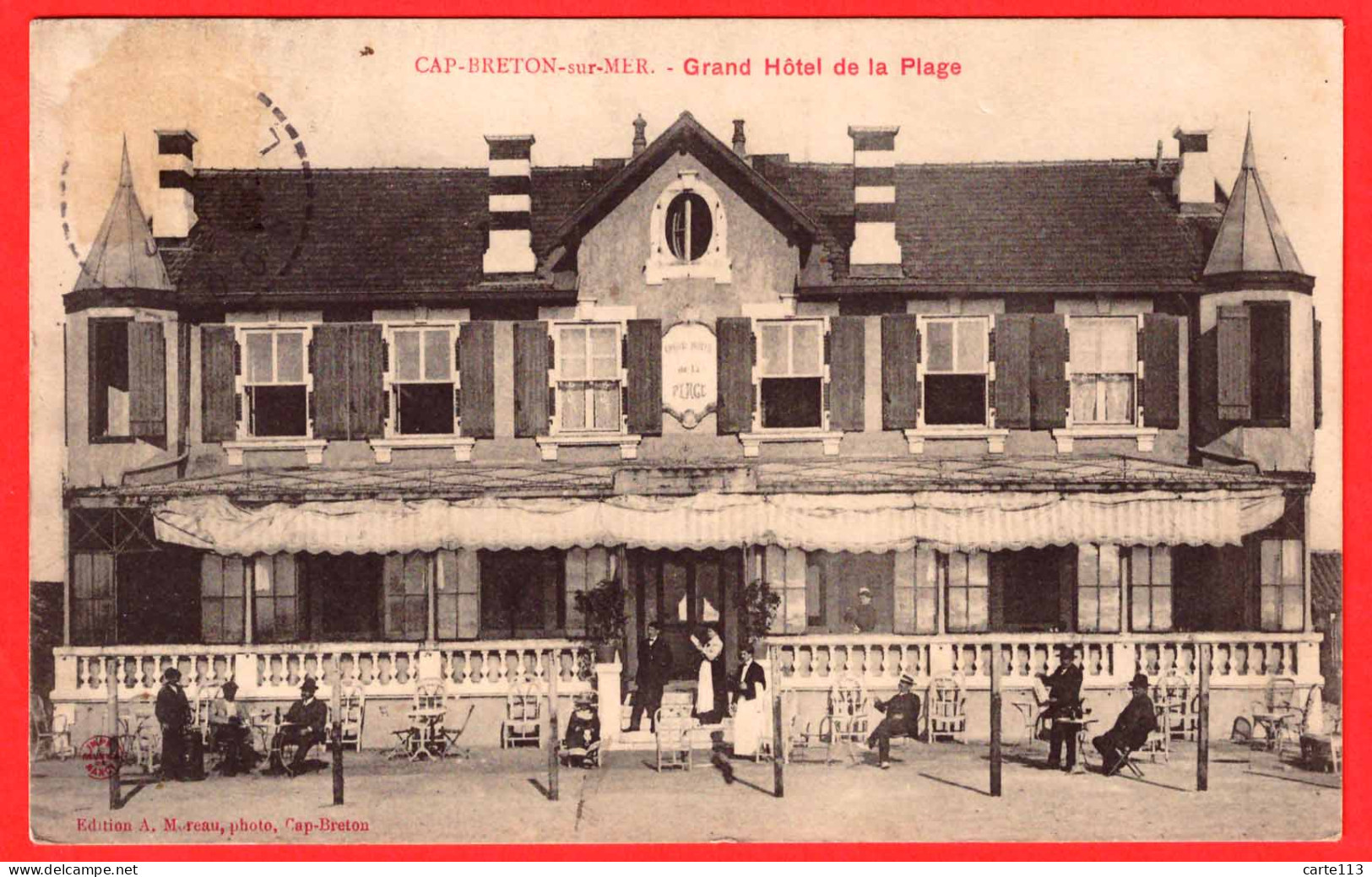 40 - B29849CPA - CAP BRETON - CAPRETON - Grand Hotel De La Plage - Très Bon état - LANDES - Capbreton