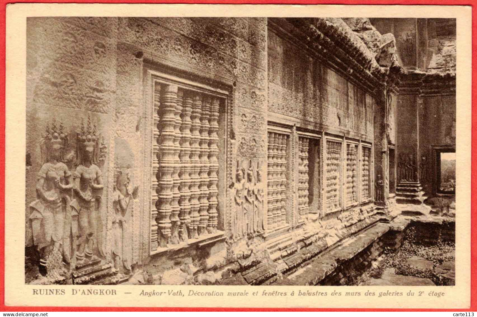 - B29831CPA - ANGKOR-VAT - CAMBODGE - ANGKOR-VATH - Décoration Murale Et Fenetres à Balustres - Très Bon état - ASIE - Camboya