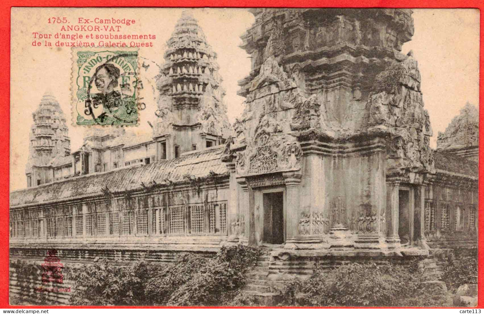 - B29828CPA - ANGKOR-VAT - CAMBODGE - Tour D'angle - Soubassement De La Deuxième Galerie Ouest - Très Bon état - ASIE - Cambodge