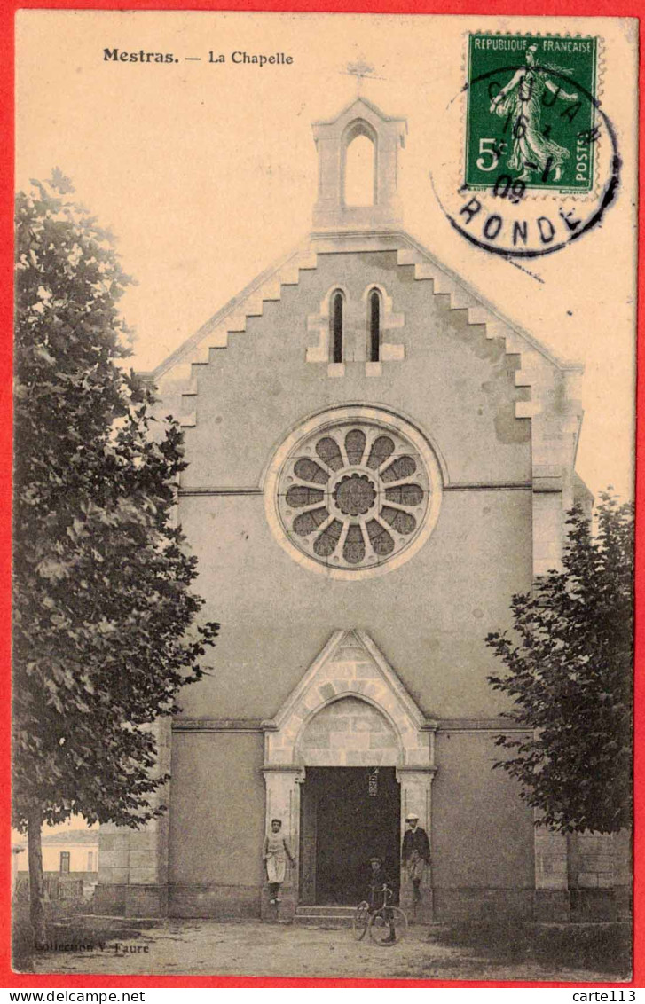 33 - B29817CPA - MESTRAS - La Chapelle - Très Bon état - GIRONDE - Gujan-Mestras