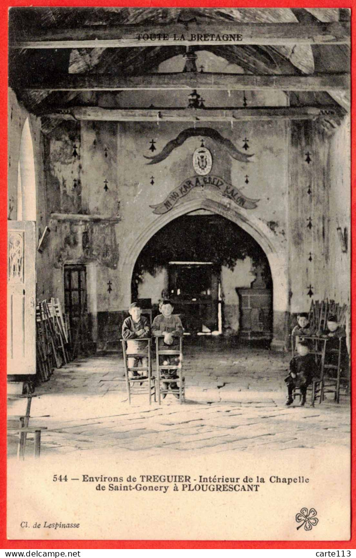 22 - B29765CPA - PLOUGRESCANT  - TREGUIER - Intérieur De La Chapelle De Saint Gonery - Très Bon état - COTES-D'ARMOR - Plougrescant