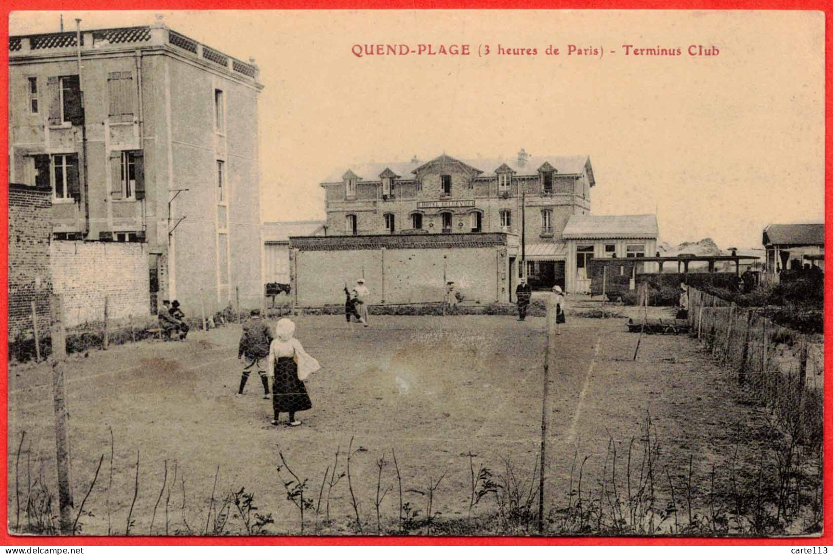 80 - B29769CPA - QUEND PLAGE - Terminus Club - Cours De Tennis - Très Bon état - SOMME - Quend