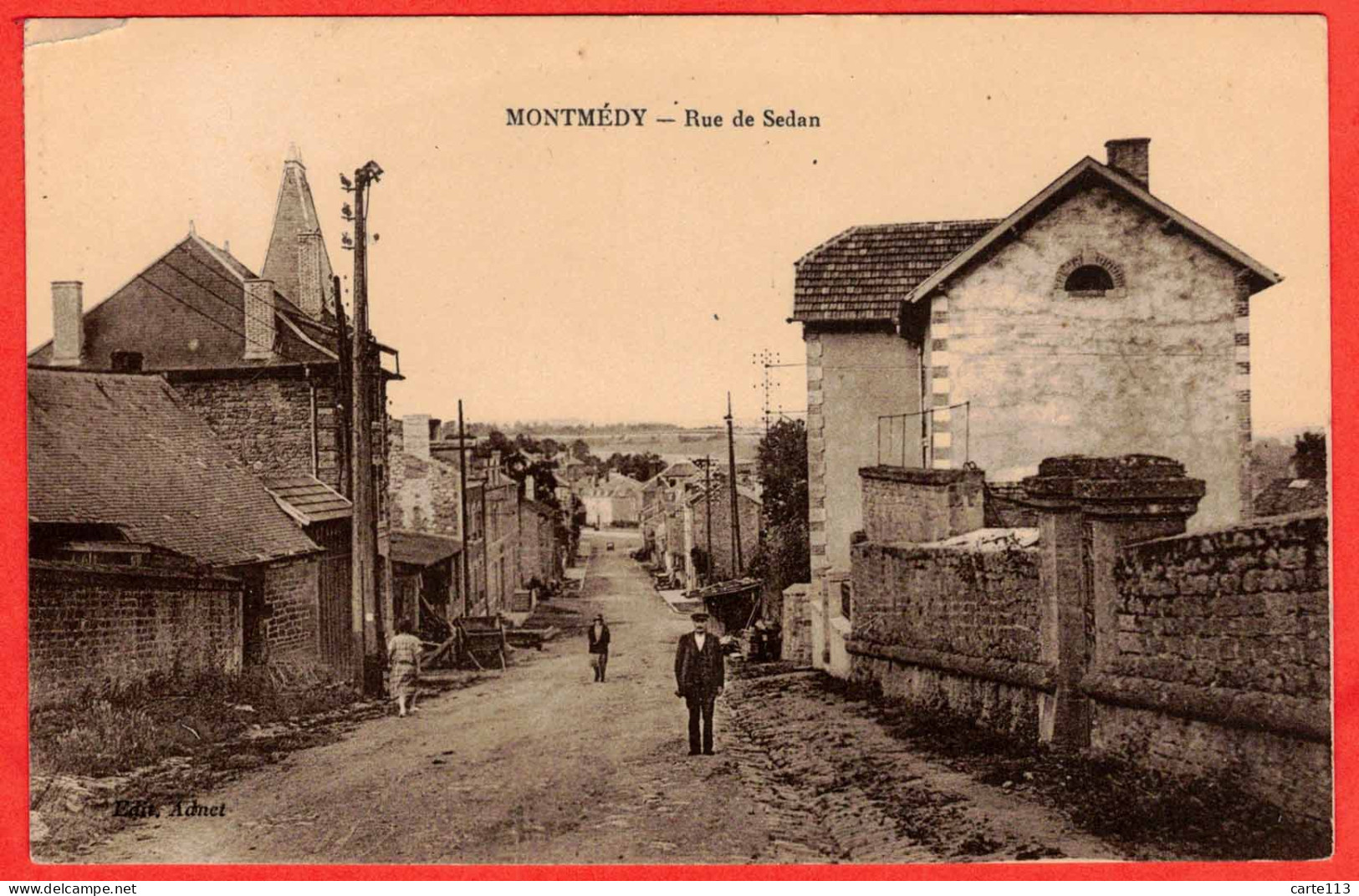 55 - B29556CPA - MONTMEDY - Rue De Sedan - Bon état - MEUSE - Montmedy