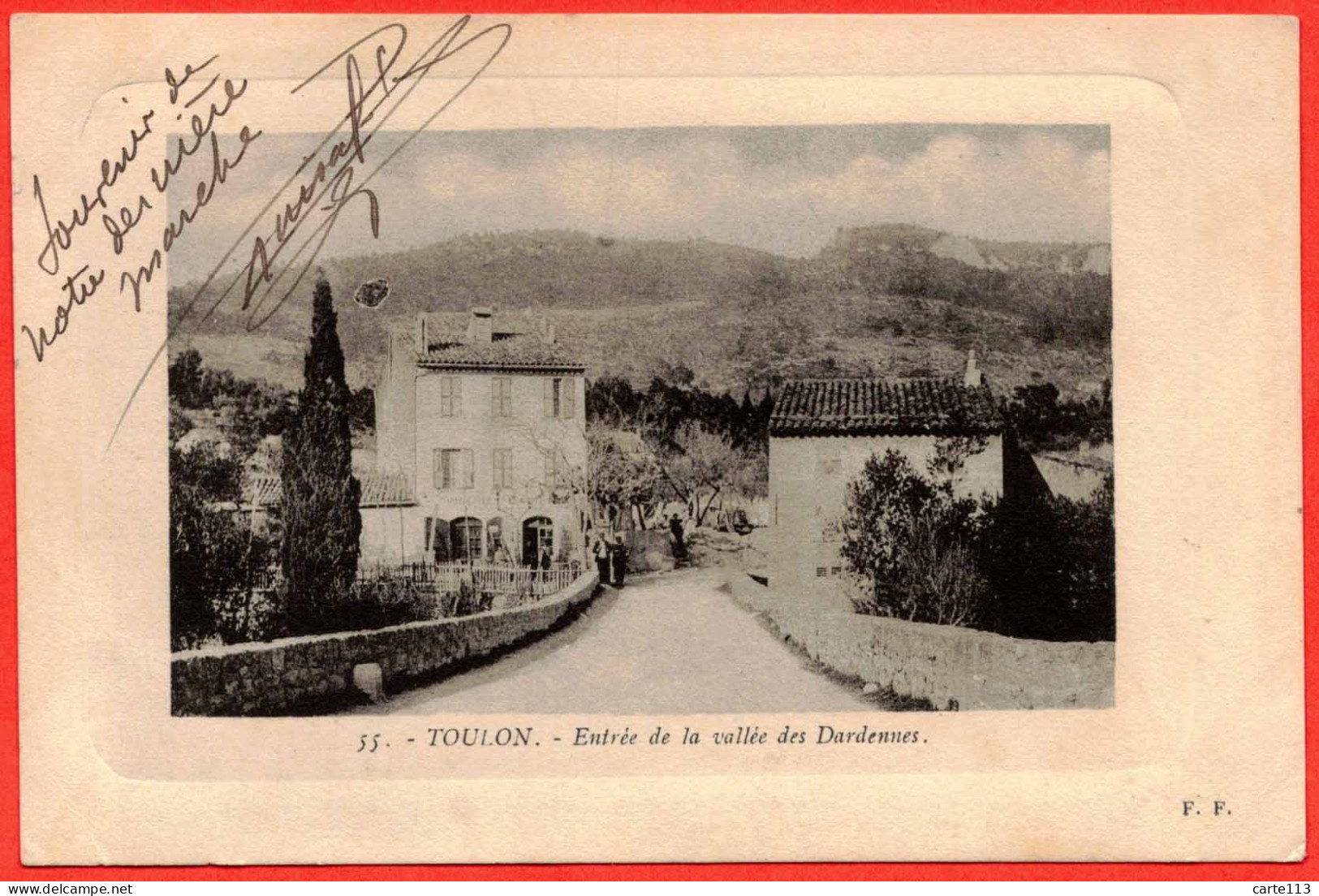 83 - B29551CPA - TOULON - Entrée De La Vallée Des Dardennes - Très Bon état - VAR - Toulon