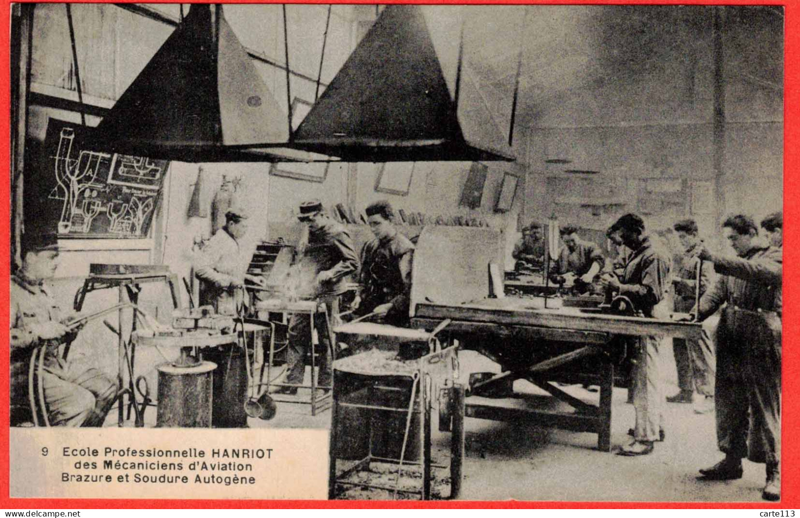 92 - B29313CPA - COURBEVOIE - Brazure Et Soudure - Ecole Hanriot Des Mécaniciens D'Aviation - Très Bon état - HAUTS-DE-S - Courbevoie