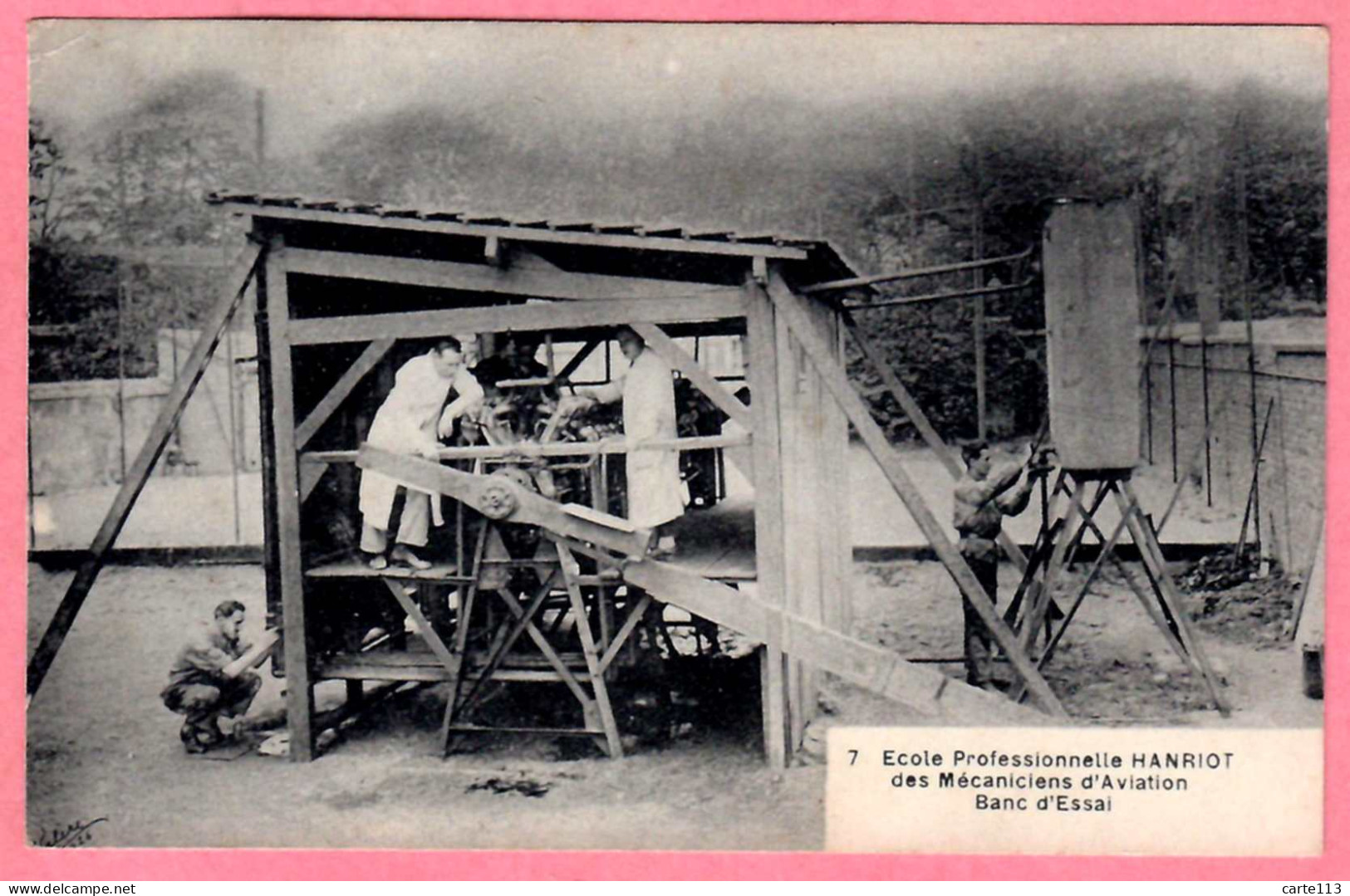 92 - B29307CPA - COURBEVOIE - Banc D'essai - Ecole Hanriot Des Mécaniciens D'Aviation - Très Bon état - HAUTS-DE-SEINE - Courbevoie