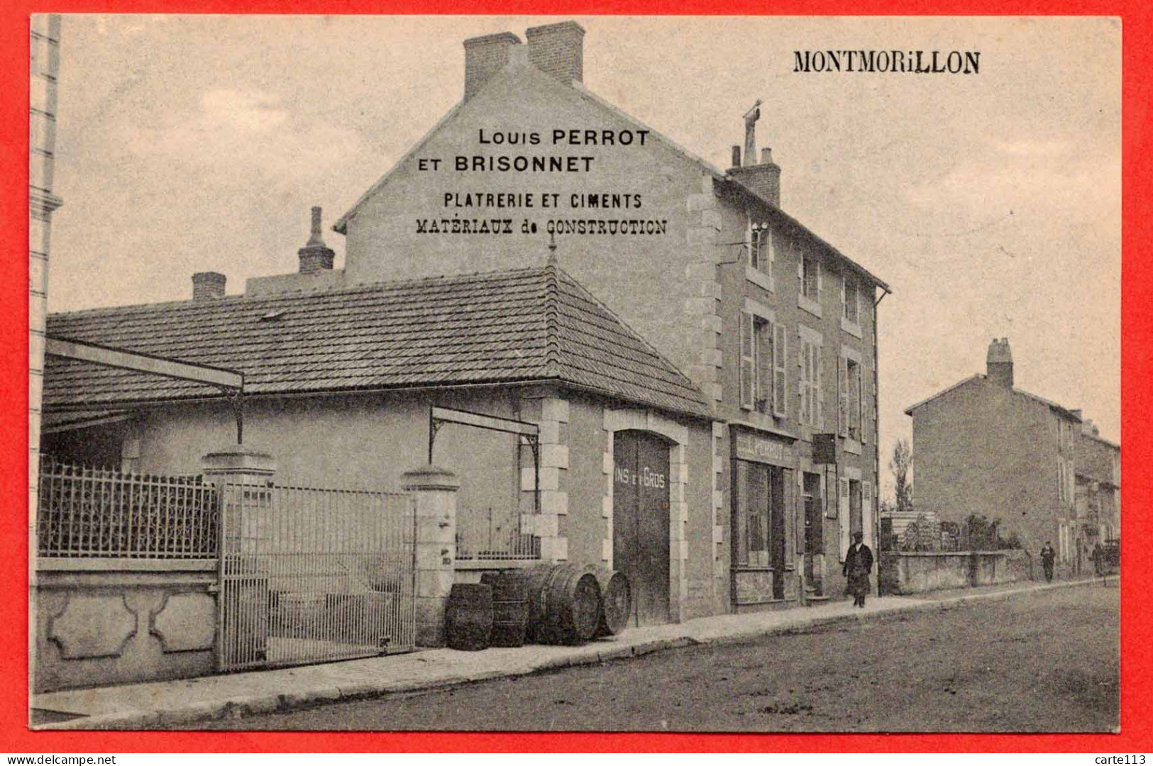 86 - B29296CPA - MONTMORILLON - PERROT Et BRISONNET, Platrerie Et Ciments - Très Bon état - VIENNE - Montmorillon