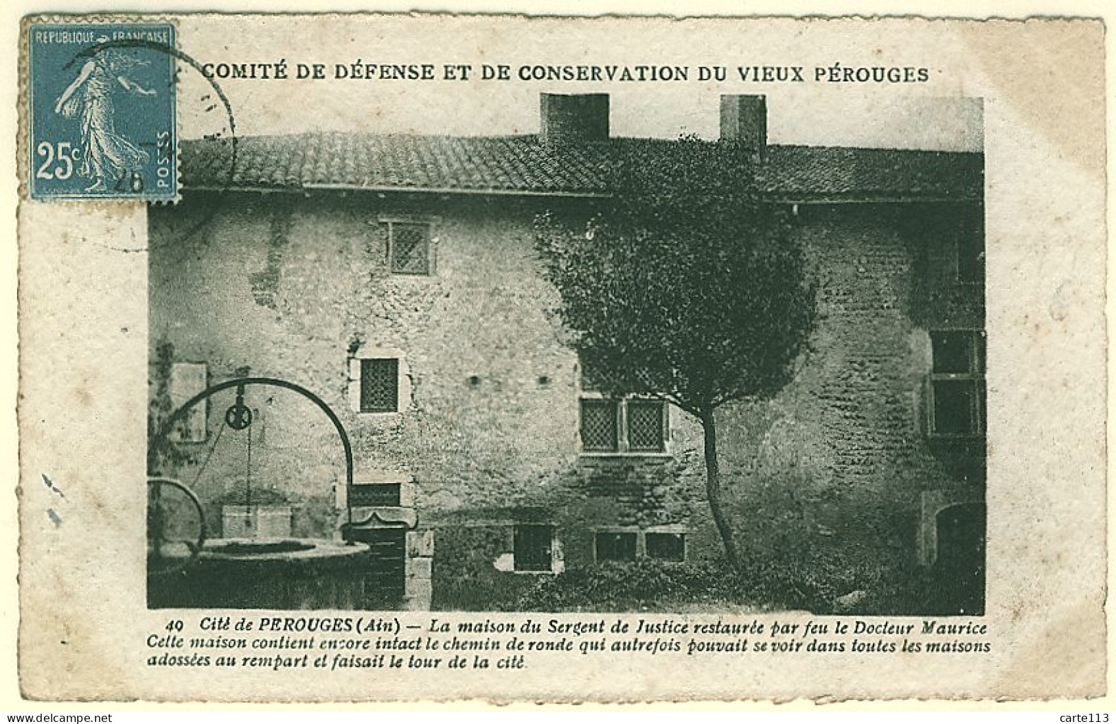 1 - B12332CPA - PEROUGES - Maison Du Sergent De Justice - Très Bon état - AIN - Pérouges